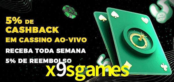 Promoções do cassino ao Vivo x9sgames